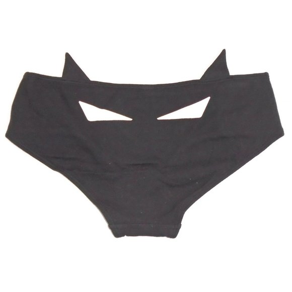 Batman Panty NWOT Double Sided Bat Ears Medium - Picture 2 of 2